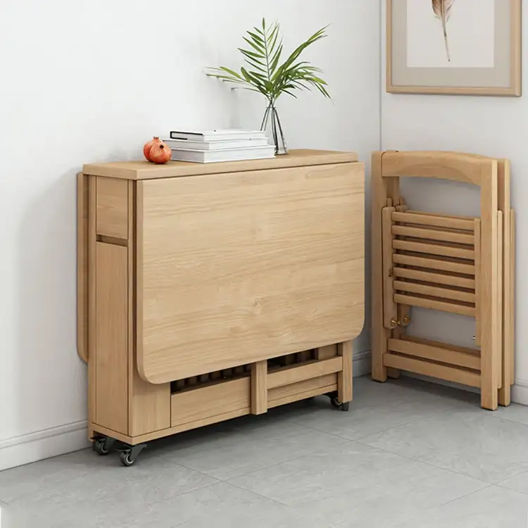 Meja Makan Lipat, Perabot Penjimatan Ruang Daun Daun Untuk Ruang Makan Dan Dapur 1