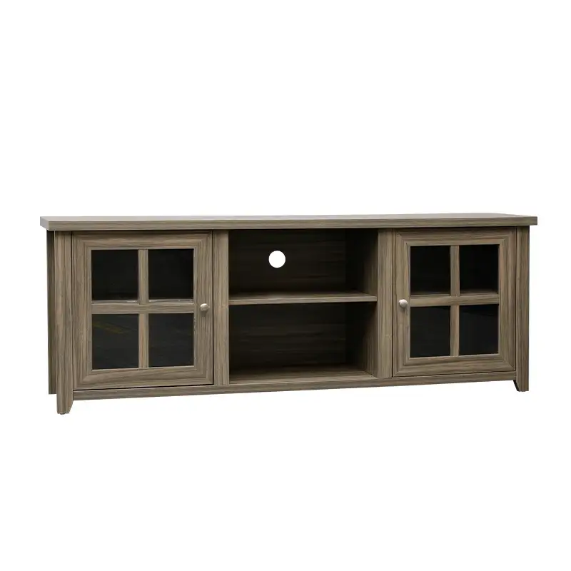 Soporte de TV de puerta de granero, muebles de sala de estar americanos, soporte de TV de madera antiguo1 1