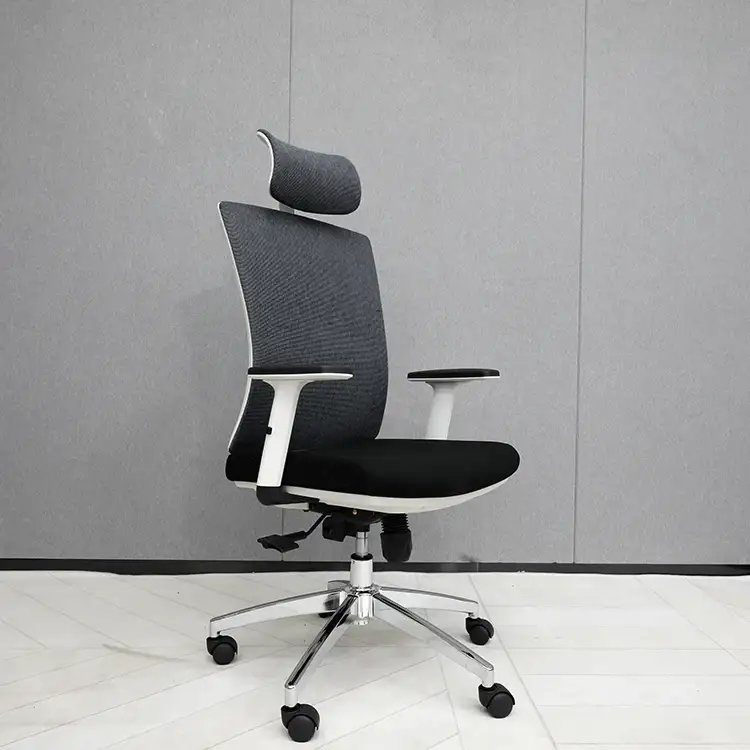 Chaise de bureau ergonomique moderne avec appui-tête, vente en gros, chaise de bureau en maille, fabrication de chaise de bureau pour adultes 1