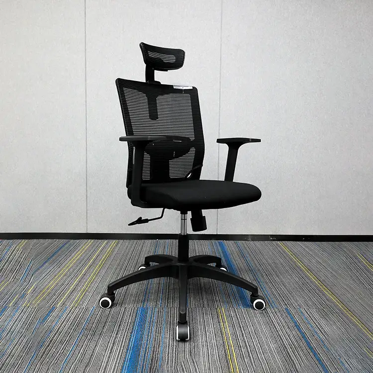 ヘッドレスト付き現代人間工学に基づいたオフィスチェア卸売オフィスメッシュチェア大人用オフィスチェアの製造1 1