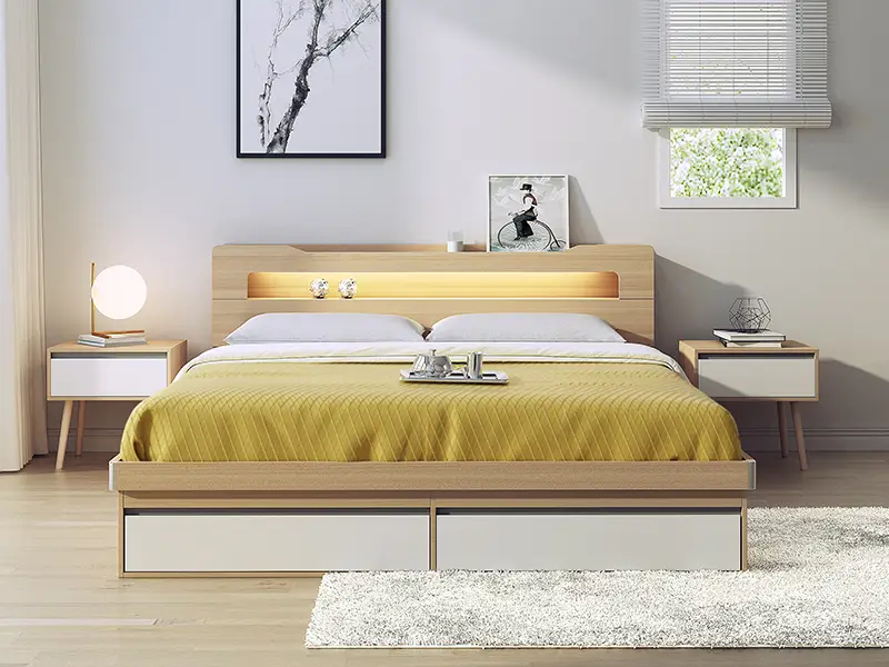 Bed Frame Hotel LED Light Hotel Bed Frame - - GCON 5