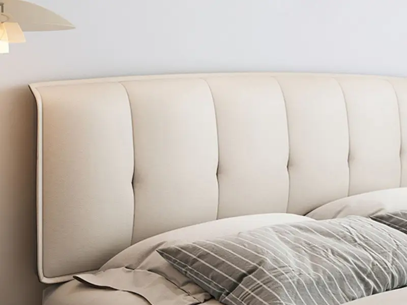 Modern Hotel Room Furniture Manufacters Hotel Floating Bed Base with Removable Headboard 4