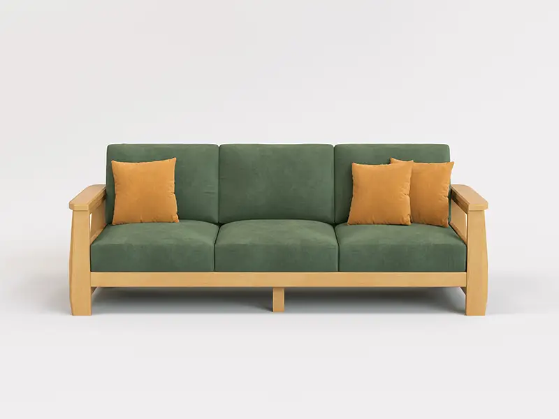 GCON Hotel Futon Sofa GM-9008 Custom Size 1.5m 2.1m 2.8m Solid Wood Frame Couch 1
