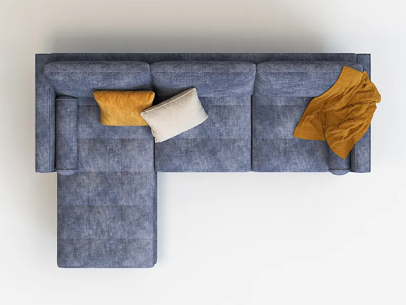Hotel Furniture Suppliers L Shape Sofa with Chaise - - GCON 5