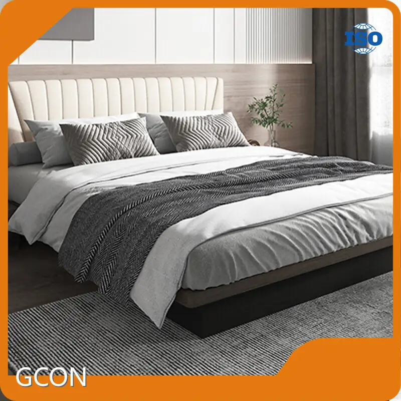 Custom Hotel Room Furniture Hotel Floating Bed Frame with Detachable Headboard T/T AdvanceWholesale 1