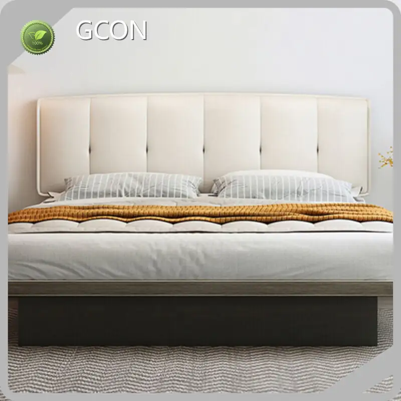 Modern Hotel Room Furniture Manufacters Hotel Floating Bed Base with Removable Headboard 1