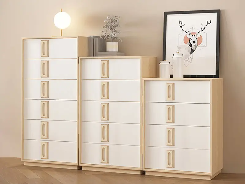 GCON Design Wood Hotel Room Storage Cabinet CS-502 Special Pull-out Handle 4 5 6 Modular Chests of Drawers 1