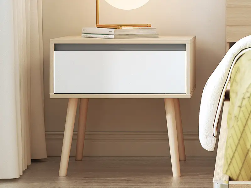 GF-522 Hotel Bedside End Table GCON Small Dainty Nightstand 1