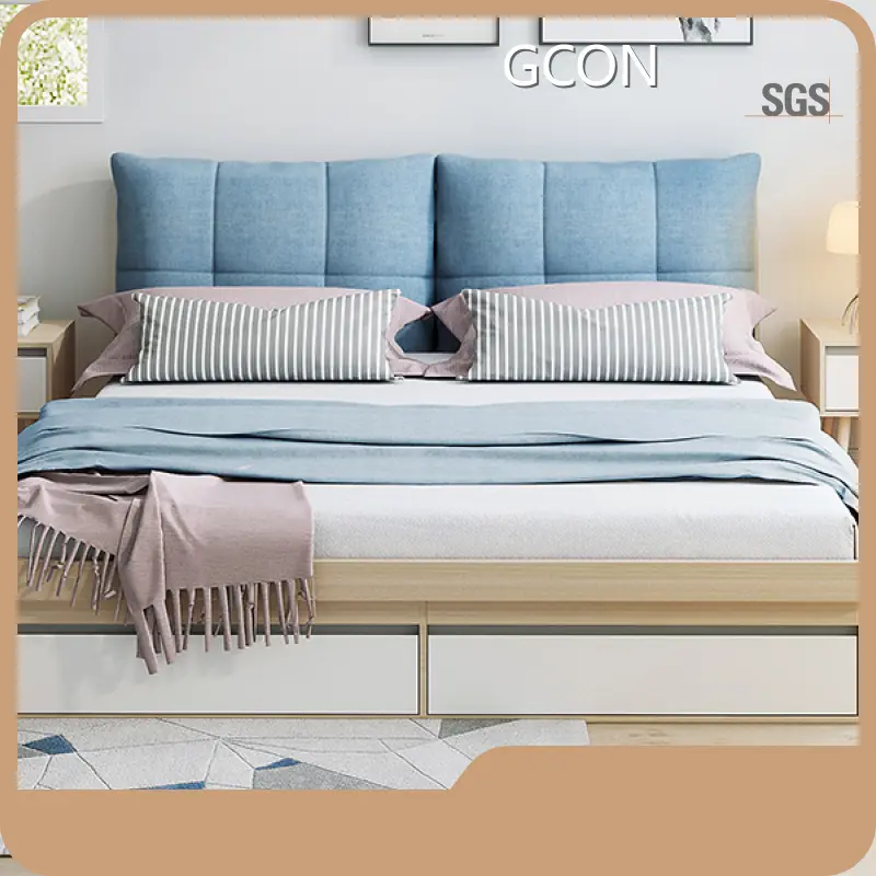 Bed Frame Hotel Style Storage Bed with Detachable Cover - - GCON 1