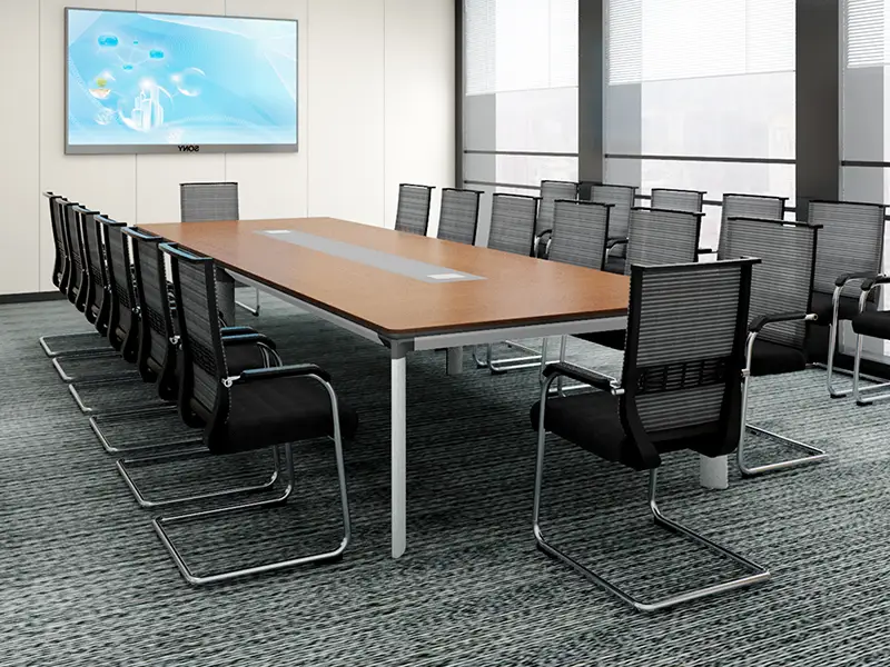 GCON GF-373 4m Extra Long Conference Desk for Hotel and Institutions 20 Person Official Meeting Table 1