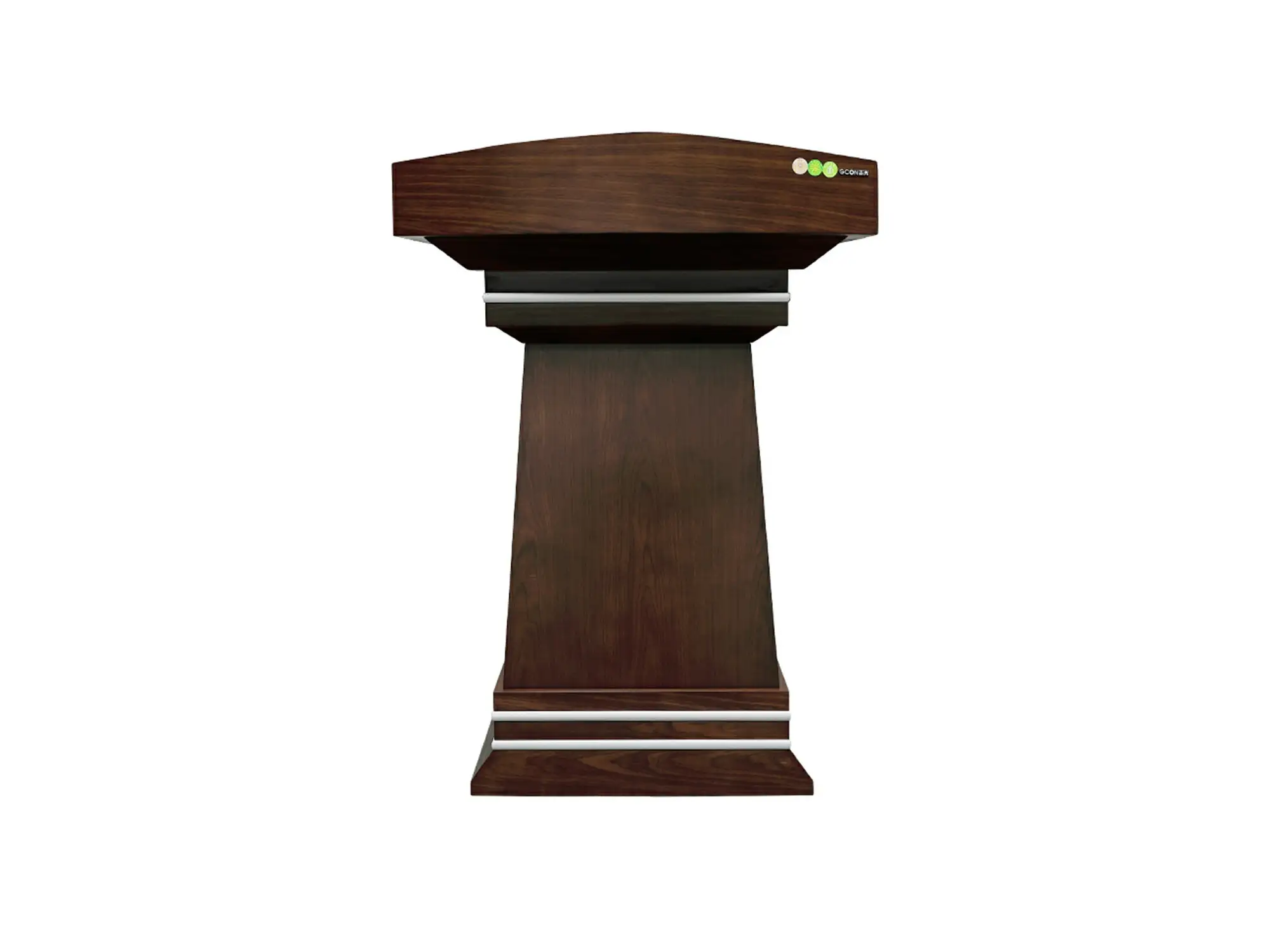 GCON Modern Wood Podium Pulpit Customize LOGO GF-402 CARB P2 MFC MDF Near-zero Emission Speech Table 1
