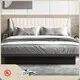 BrandsHotel Bed Frames Manufacturer T/T Advance Hotel Floating Bed Frame with Detachable Headboard 1