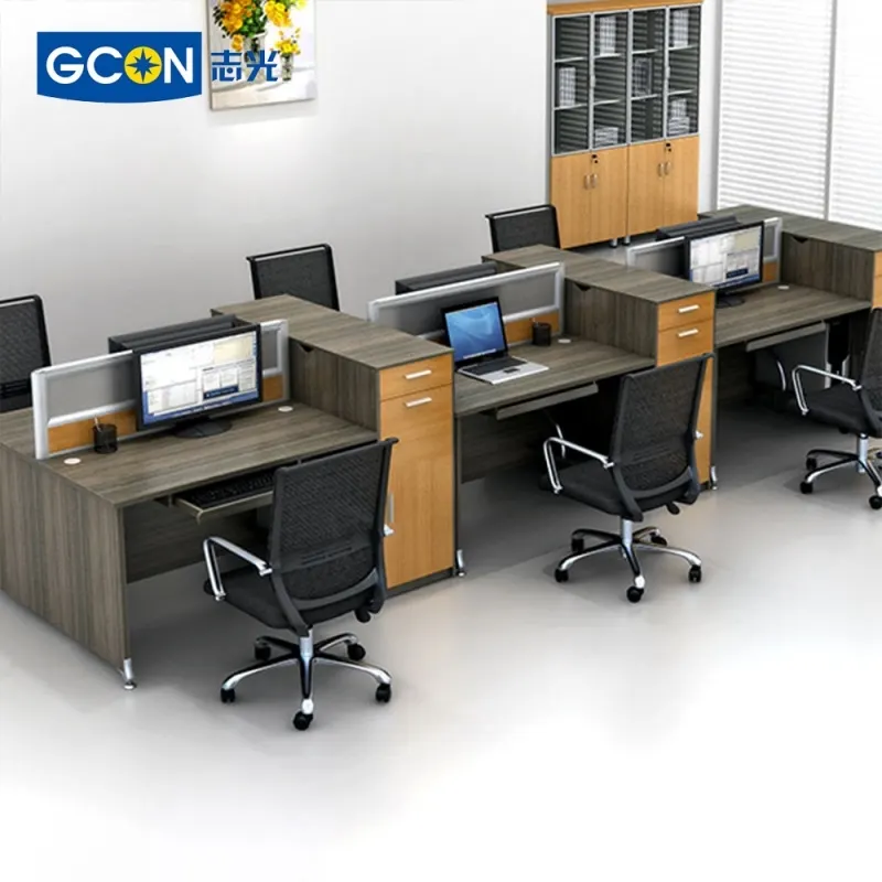 What materials can be used to make employee desks? Customized screen desks