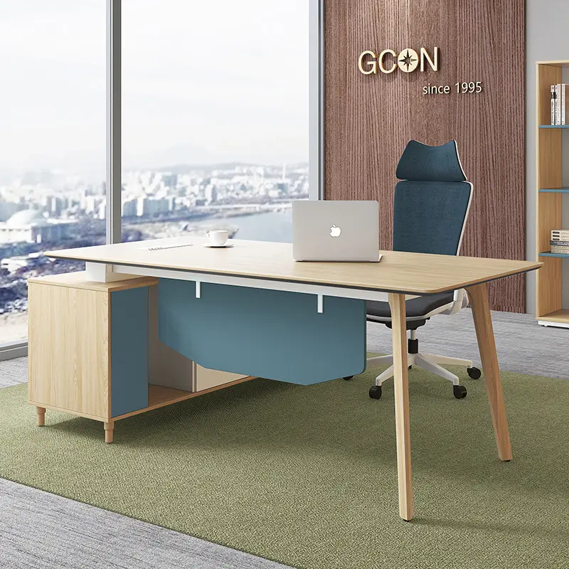 Which type of office reception desk can improve the quality of the company's office environment?