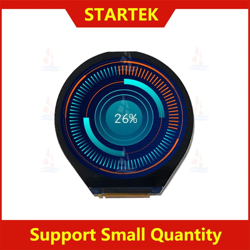 3.4 inch LVDS interface high contrast IPS Industrial Round LCD KD034WVFLD004 1