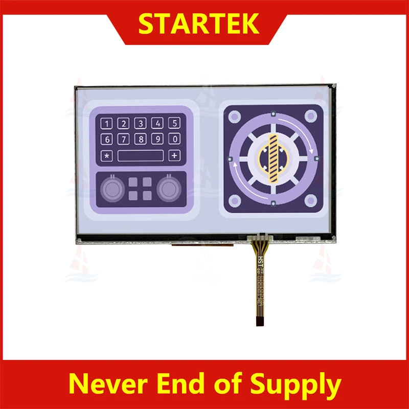 LCD TFT industriale da 7,0 pollici 800x480 ad ampia temperatura con tocco resistivo KD070WVTLA095-01-RT 1