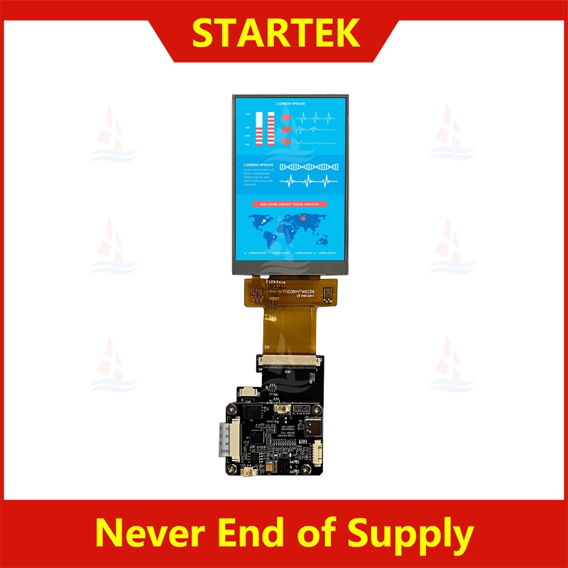 Interfaccia segnale TN TTL da 3,5 pollici Modulo display LCD TFT per auto Scheda UART KD035HVTMA026-TTL 1