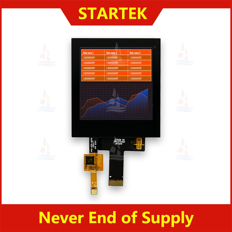 2.7 inch MIPI interface 320x320 Medical Wide Temp Square TFT with capacitive touch KD027HVFID009-C004A 1
