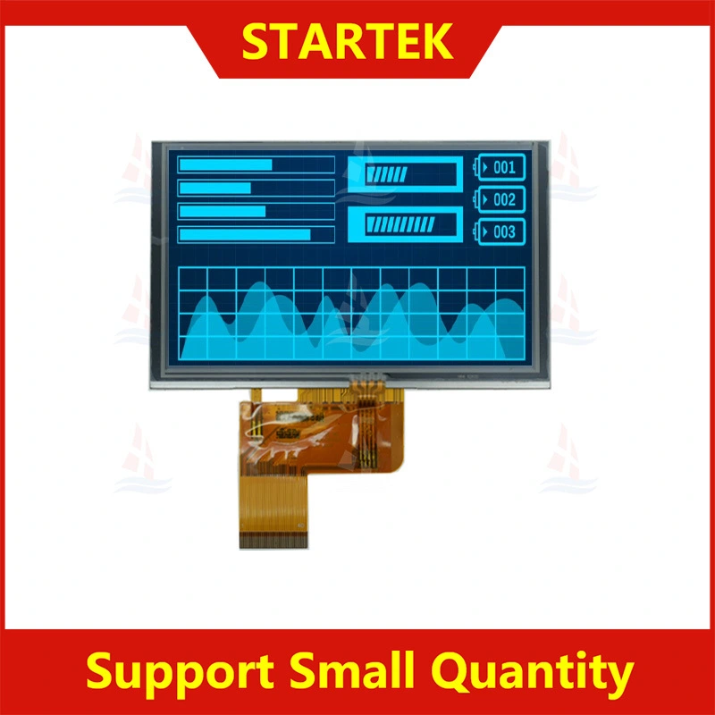 Écran LCD industriel IPS, 5.0 pouces, 800x480, interface RGB ST7262, angle de vision complet, avec contact résistif, KD050WVFPA036A-RT 1