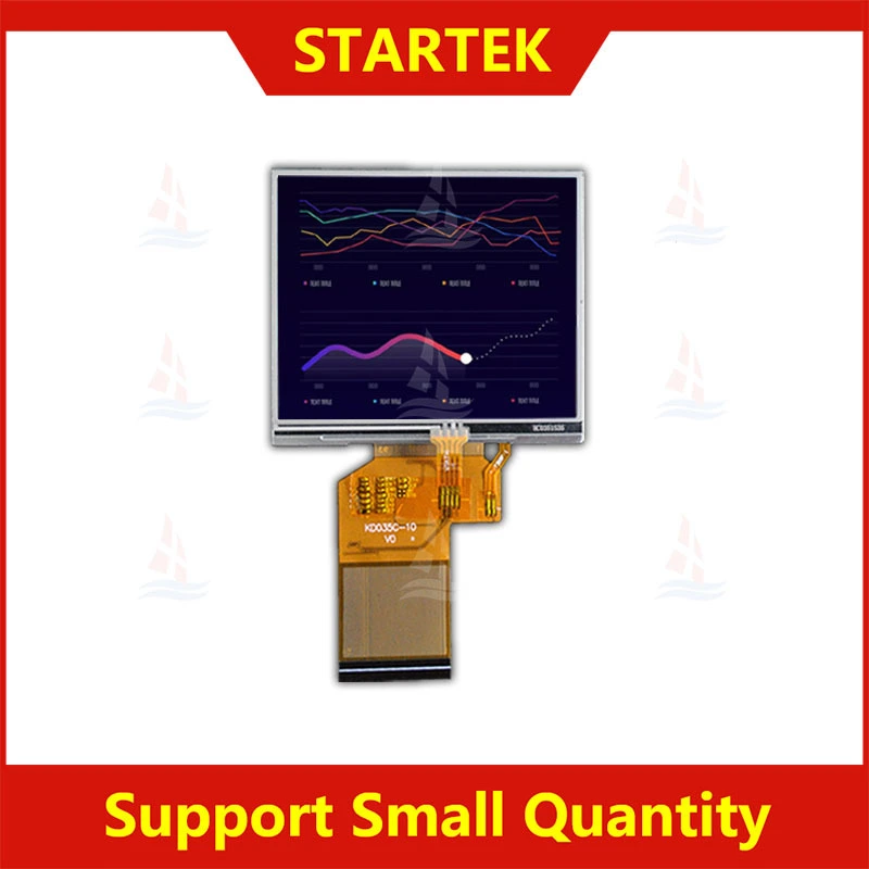 Module d'affichage industriel TN LCD, 3.5 pouces, pilote IC HX8238D, interface RGB, avec RTP KD035C-10F-TP 1
