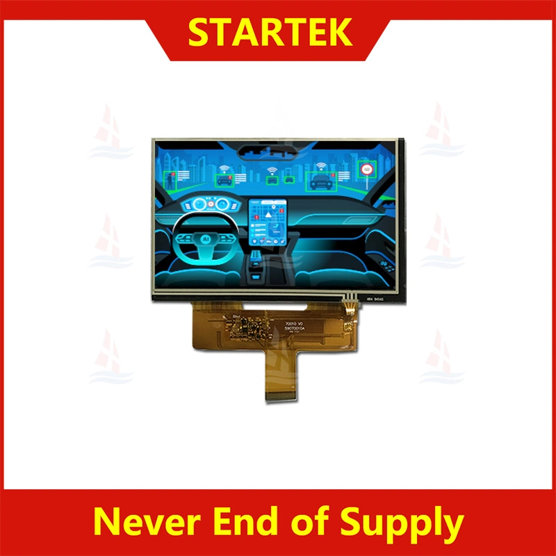 7.0 inch car tft 800x480 6/8Bit LVDS interface automotive display wide temperature high brightness IPS TFT LCD display module with resistive touch panel KD070WVFLA035-RT 1
