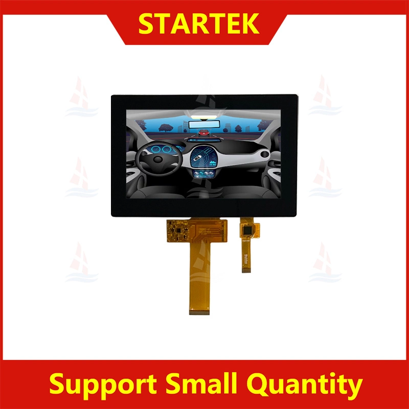 Pantalla automotriz tft IPS 1024x600 LVDS de 7,0 pulgadas para automóvil pantalla LCD TFT de alto brillo con panel táctil capacitivo KD070HDFLD092-C050B 1