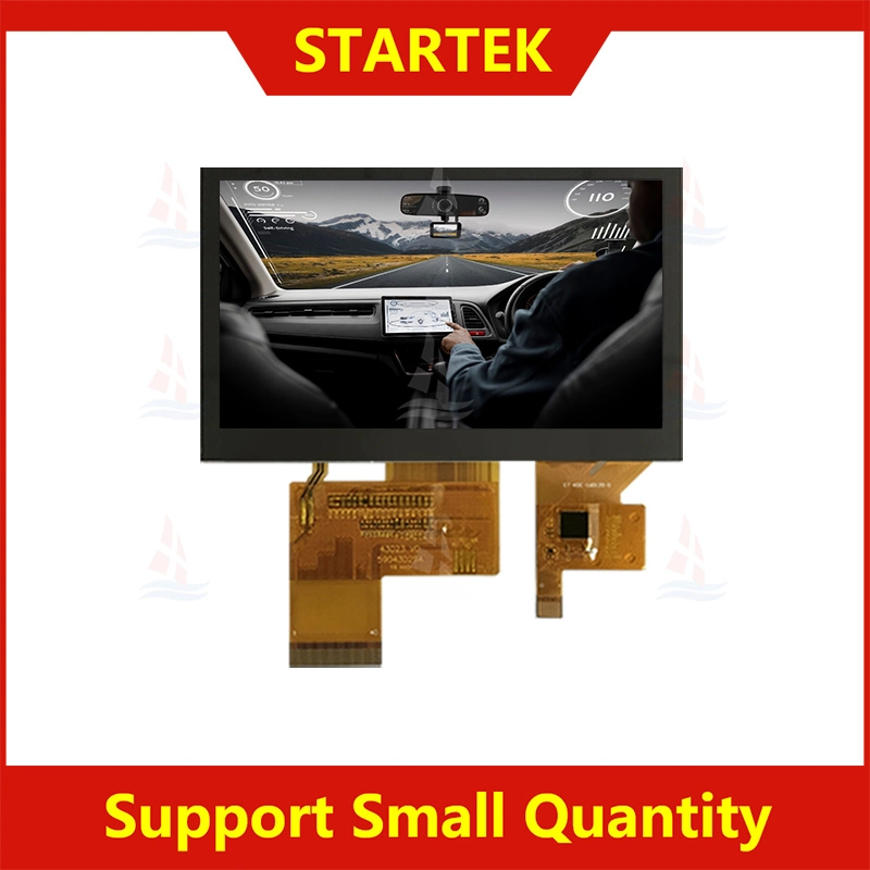 Otomobîla 4,3 înç tft 480x272 RGB ronahiya bilind germahiya fireh IPS LCD bi panela desta kapasîf KD043WQFPA042-01-C037C 1