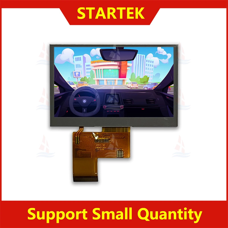 4.3 inç car TFT 480x800 dîmendera otomotîvê NV3041A-01 MCU+SPI ronahiya bilind germahiya fireh IPS LCD KD043WQFMD134 1