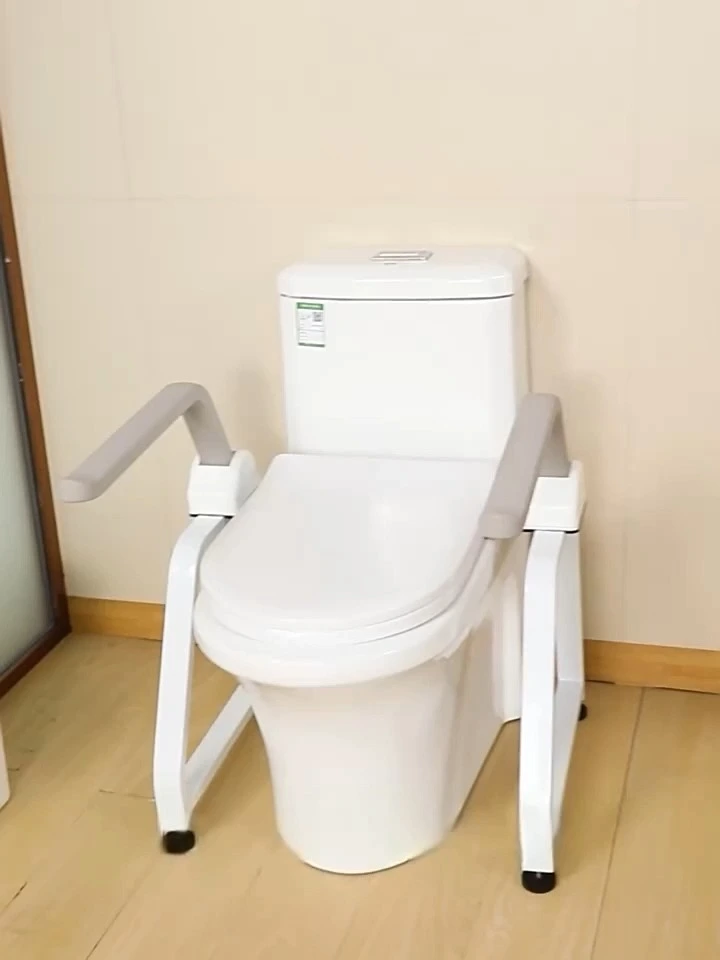 Toilet Seat Riser with Handles for Handicap Senior Bariatrics Elderly Balance Toilet Safety Rails 1