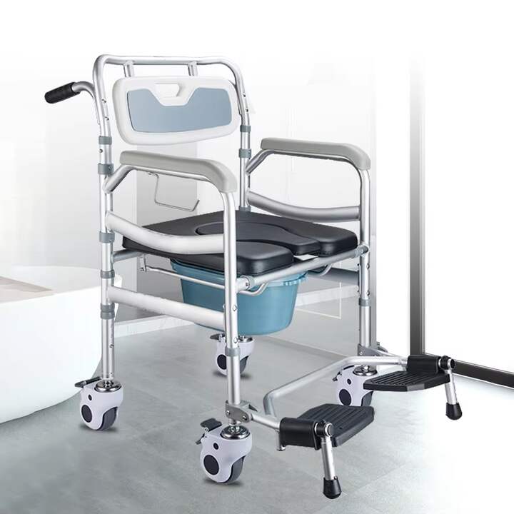 リッチェル ポッティス 補助便座KN ホワイト | 卸・仕入れサイト【卸売ドットコム】 ベッドサイド便器 医療トイレチェアスツール 歩行補助 高齢者向け、無効 パッド入りクッション付き ハンドルとバケツ 高さ調整可能