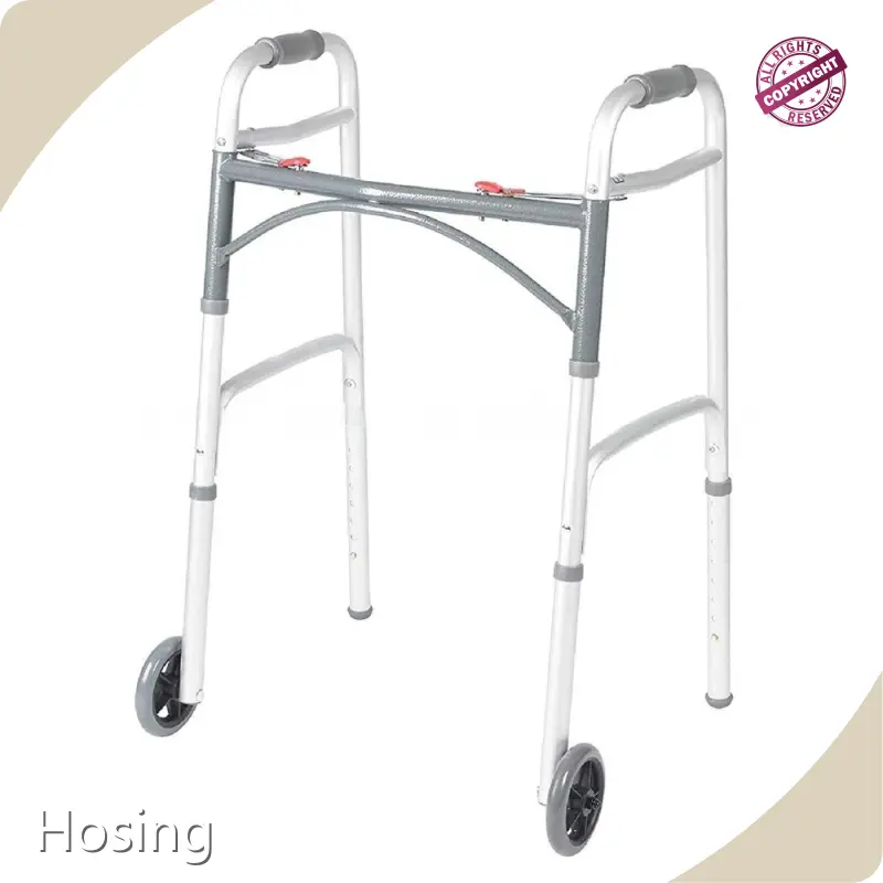 Folding Walker with Seat and Wheels - - Hosing 1