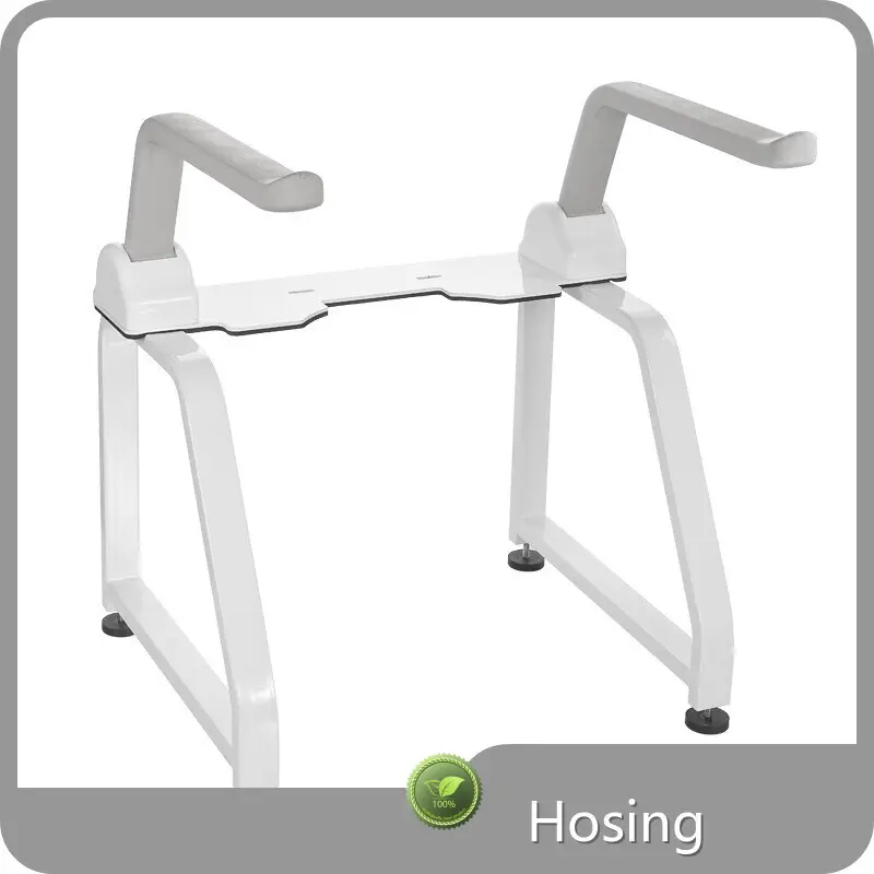 Raised Toilet Seat with Handrails by Hosing 1