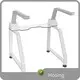 Raised Toilet Seat with Handrails by Hosing 1
