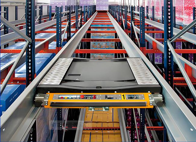 Jack-up-Mehrgeschoss-AGV Antistatische Regale Automatisierte intelligente Handhabung von Behältern Ganglager 3