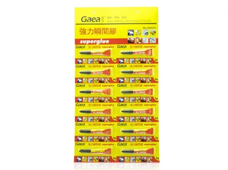 3g x 12pcs super glue on Jumbo blister card 1