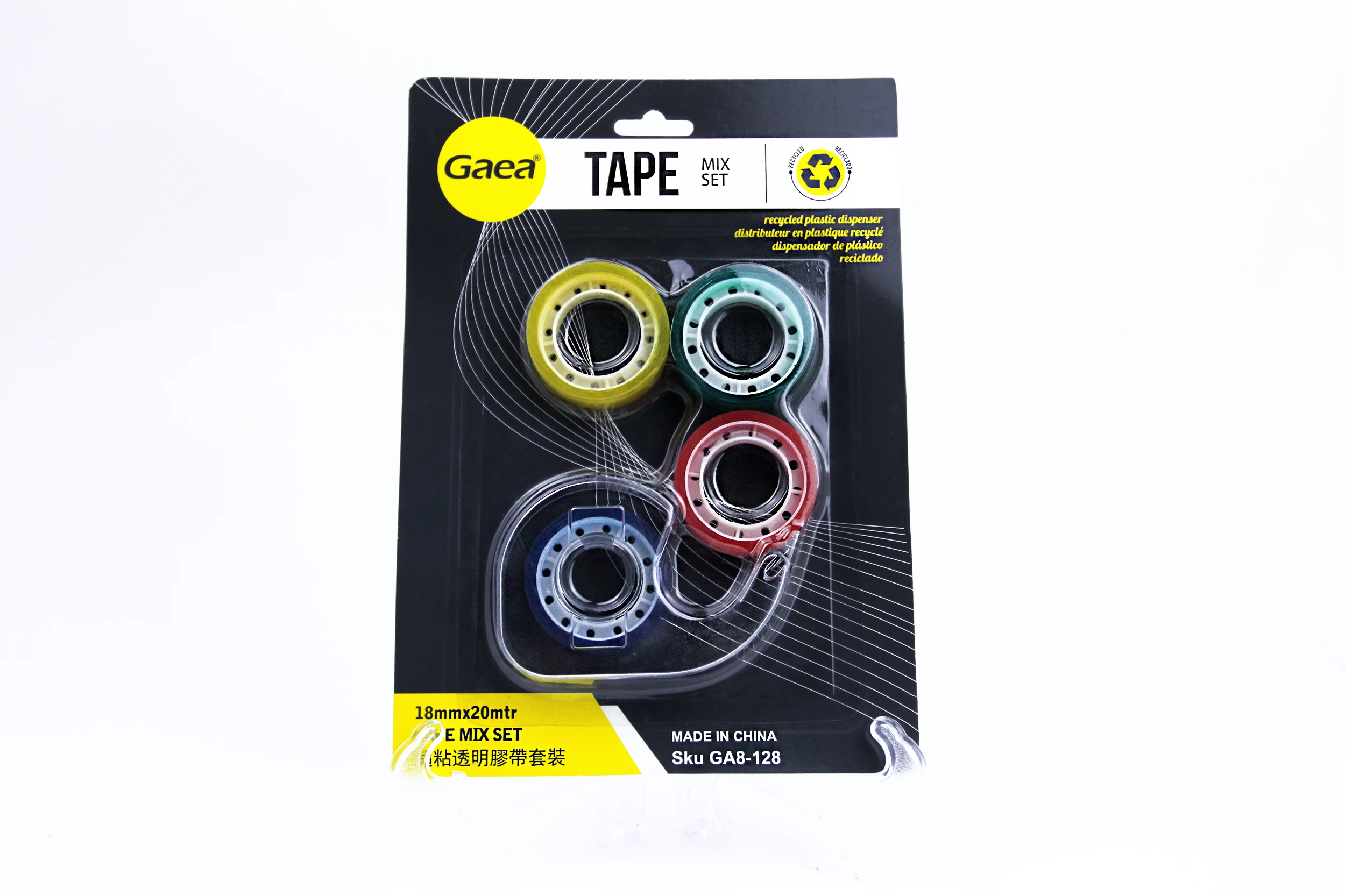 Mix-color Tape Set 18mm*20m 1Set+3Tape 1