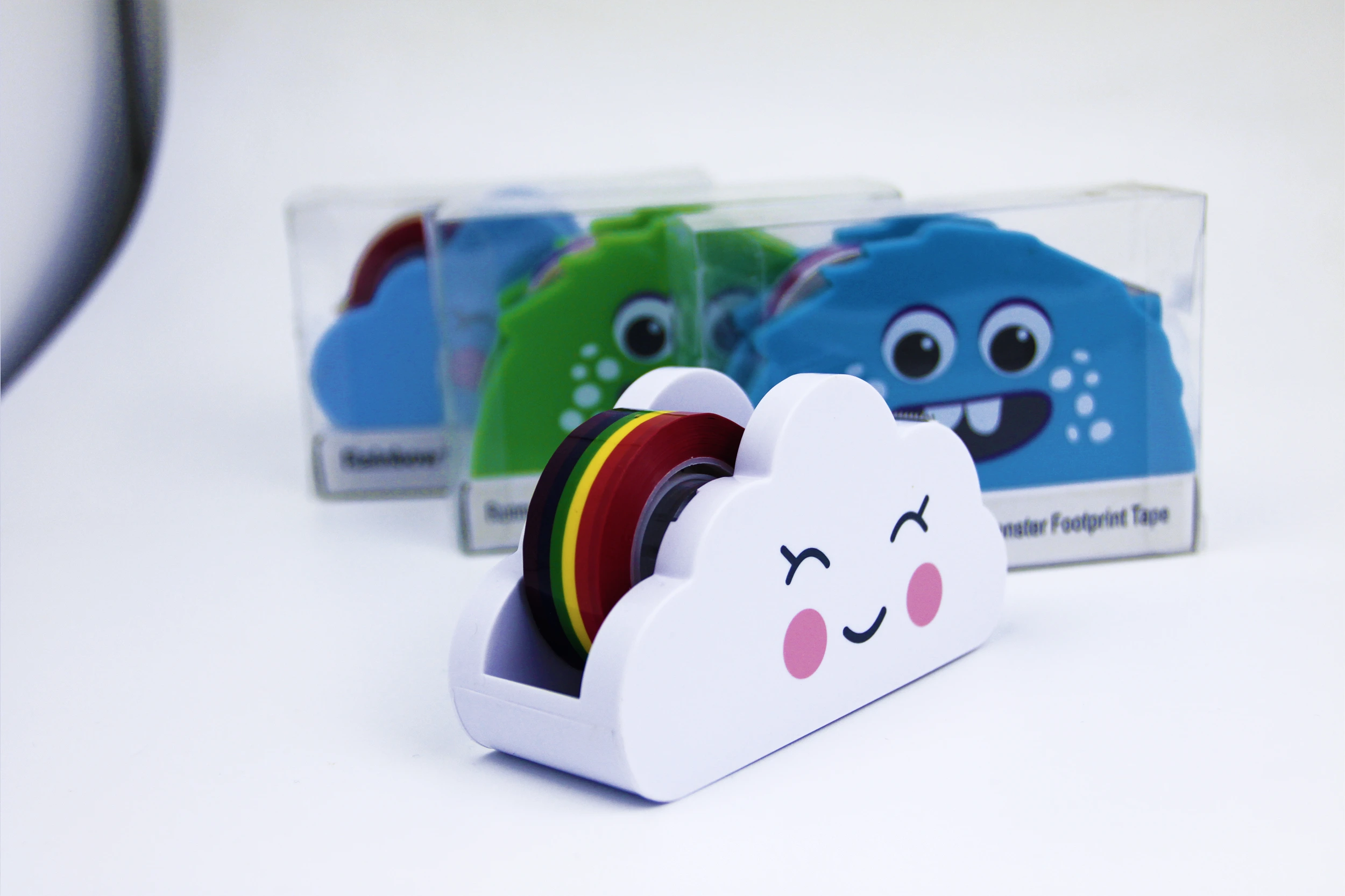 Rainbow Tape & Tape Dispenser white 1