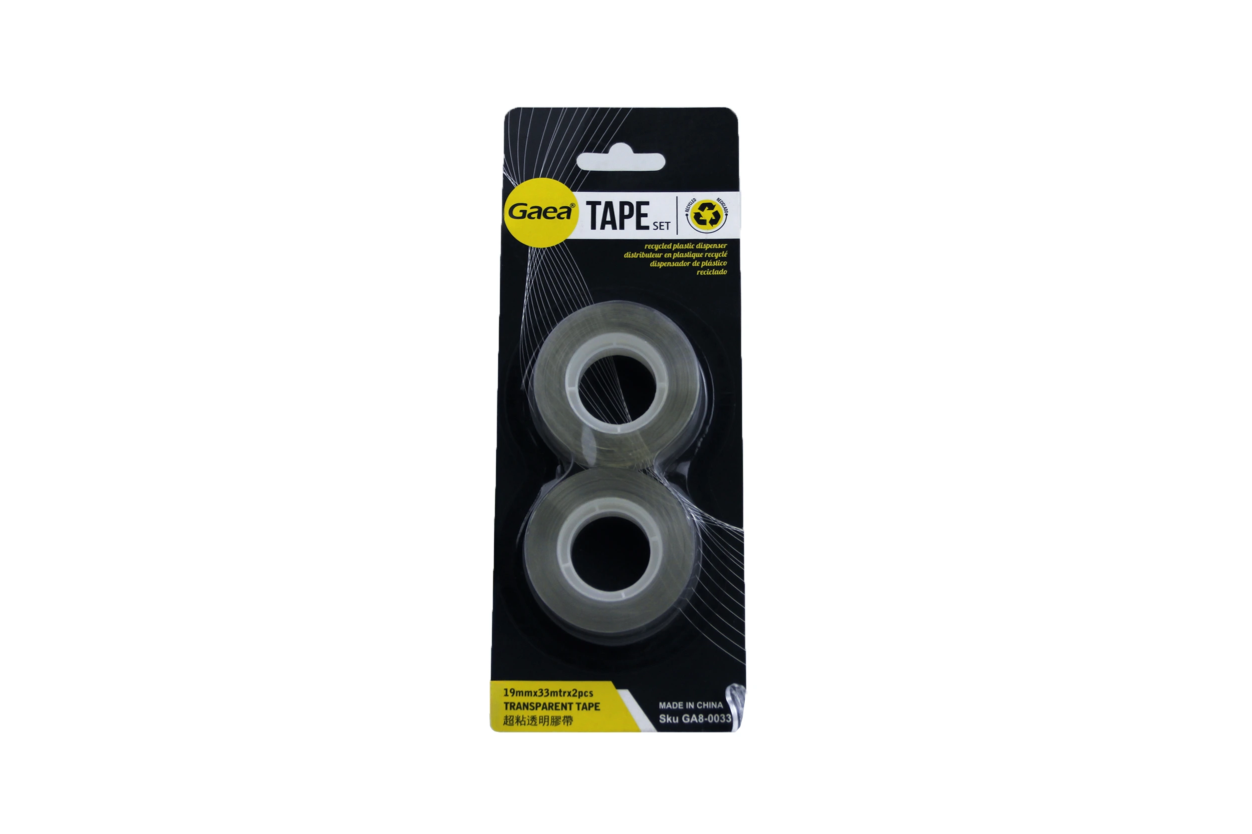 Transparent Tape 超粘透明胶带19mm*33m*2pcs 2tape 1