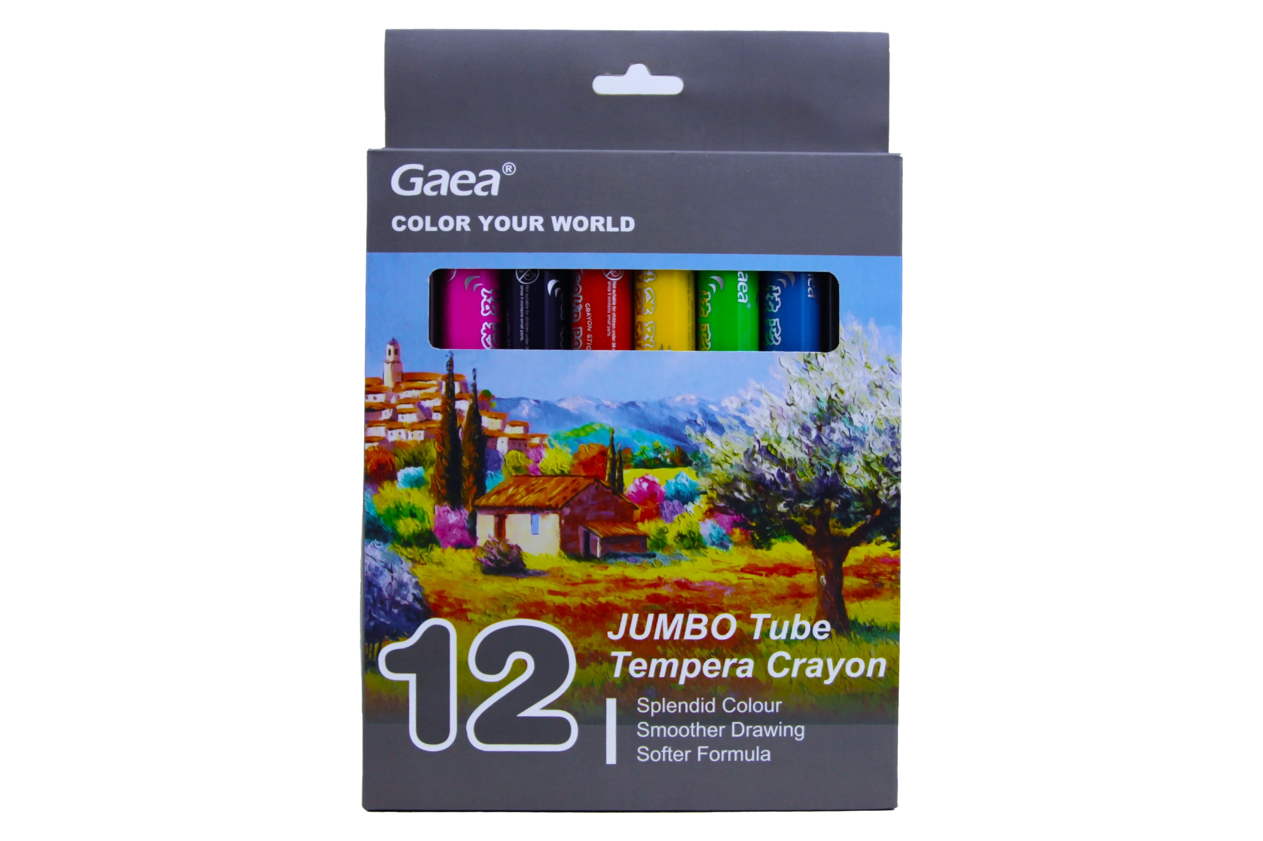 12 lápis de têmpera tubo JUMBO 1