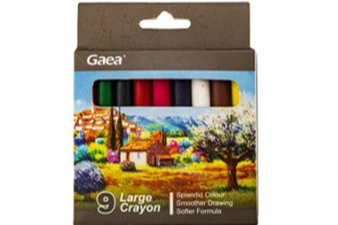 9 crayons de couleur Jumbo dans une boîte de couleur (1.4) 1
