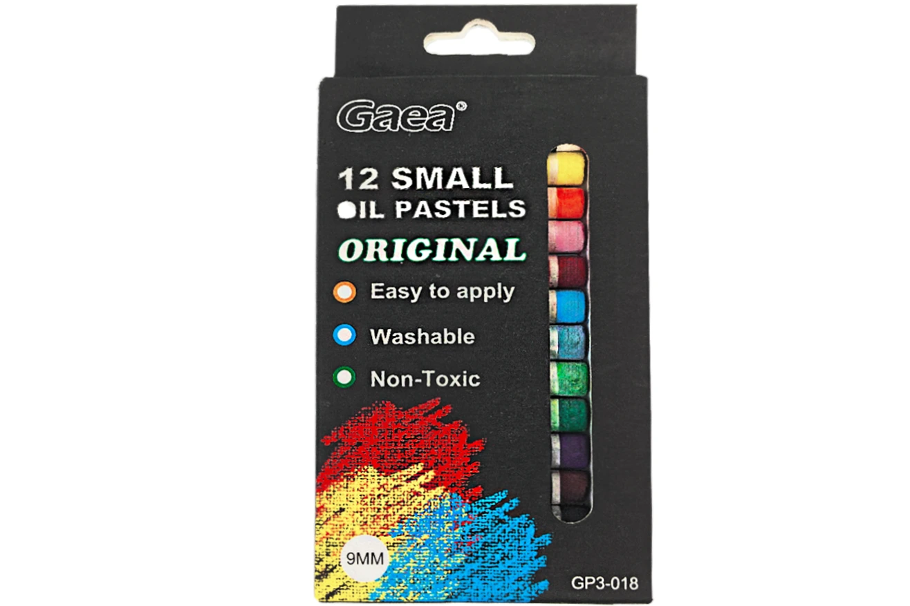 12 jumbo oil pastel NEON paper box( NEON,METALIC)11mm 1