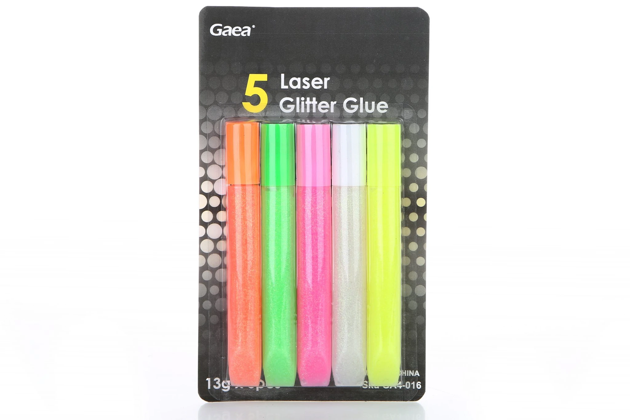 6ml*5pcs Neon glitter glue on blister card (Normal round bottle) 1
