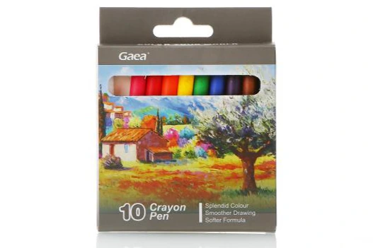 Crayons de cire de 10 couleurs dans une boîte de couleurs 1