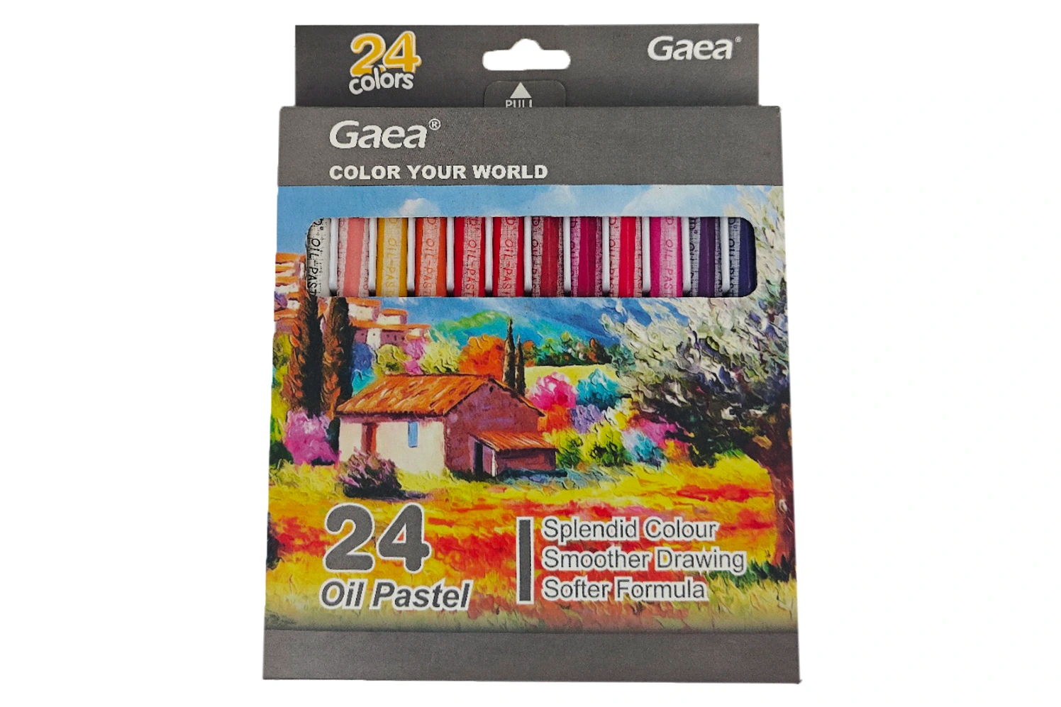 24 color oil pastel in paper box 1
