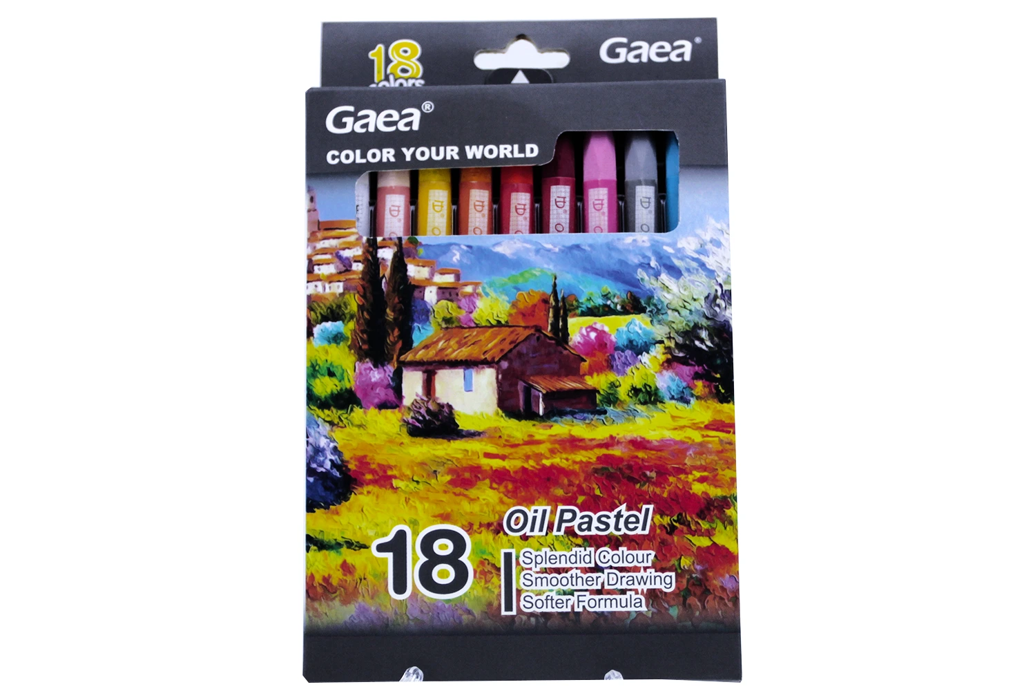 18 color oil pastel in paper box 1