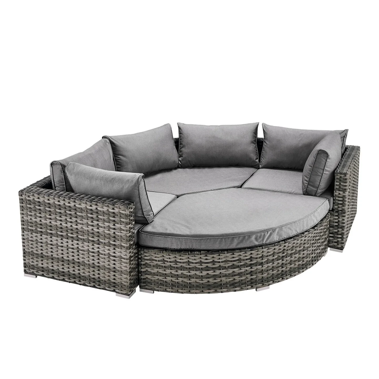 Patio Wicker Chaise Lounge Set Pool Furniture Sunbed Outdoor Rattan Sun Lounger Carton Modern Garden Daybeds Day Bed 1