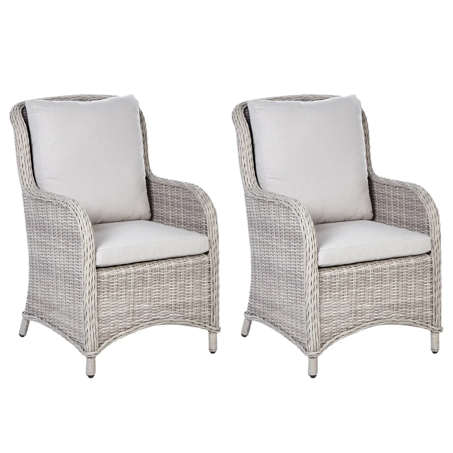 Outdoor Furniture Rattan Chair Set Garden Wicker Chair With Ottoman Waterproof Luxury Hotel Dining Chairs Patio Sofa 1