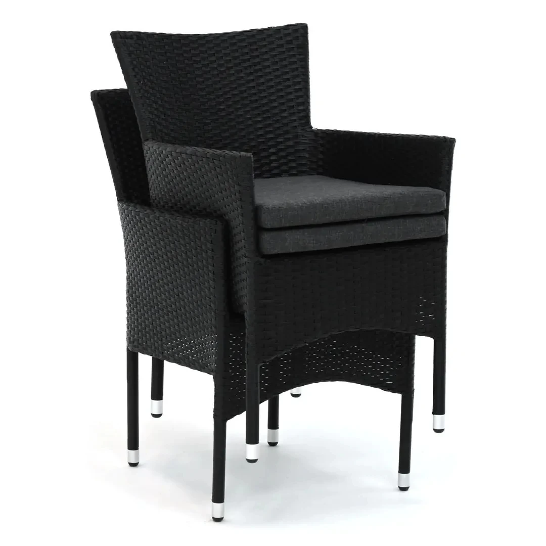 Ensemble de chaises de Patio en osier, mobilier de jardin, extérieur, rotin, siège unique, étanche, pour Restaurant, hôtel de luxe, chaises de salle à manger1 1