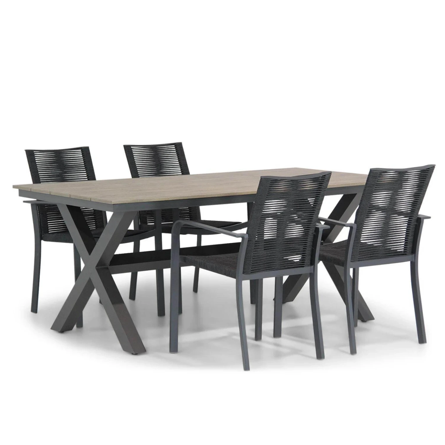 Table et chaises en corde d'aluminium, meubles de Restaurant, Patio, jardin, Table en métal extensible, ensembles de salle à manger d'extérieur, offre spéciale 1