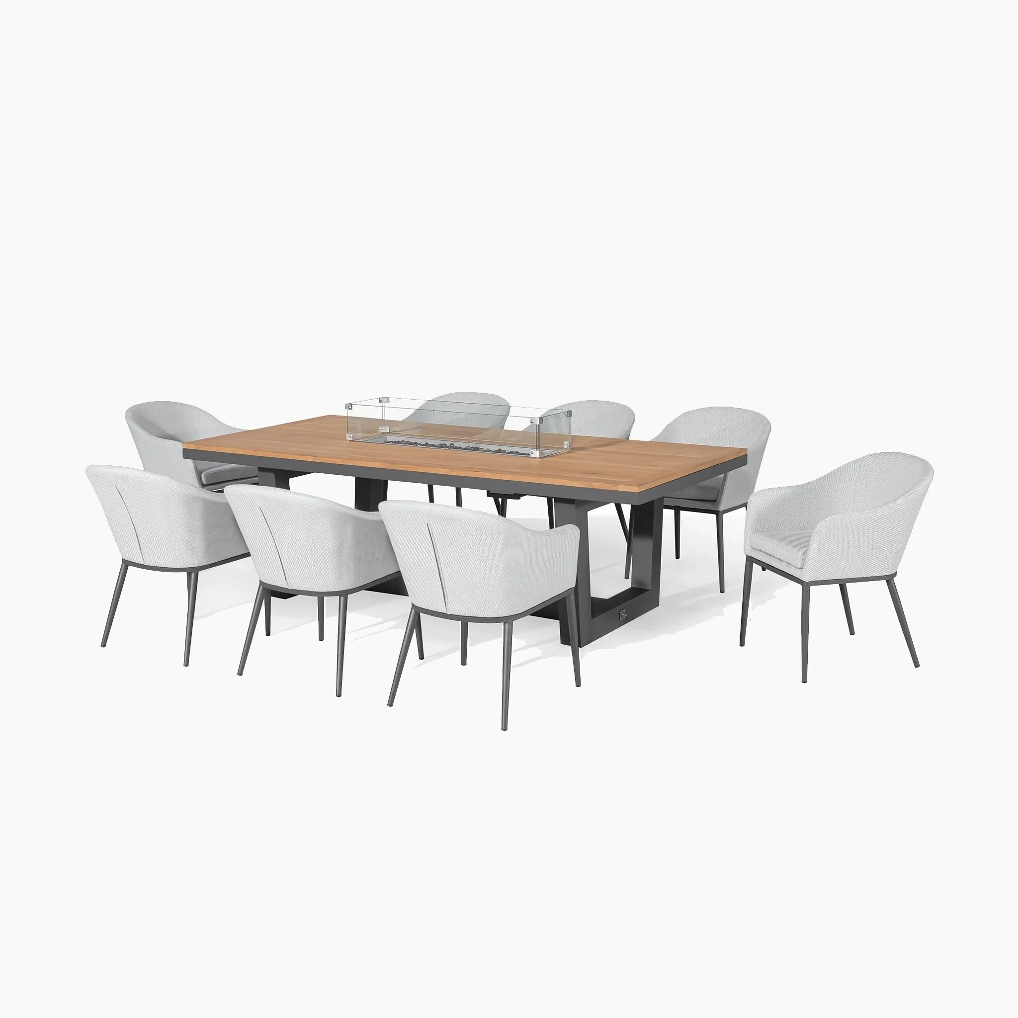 Ensembles de salle à manger en tissu, mobilier d'extérieur, chaises de jardin avec Table de foyer, chaises de jardin en tissu imperméable avec Table à manger 1